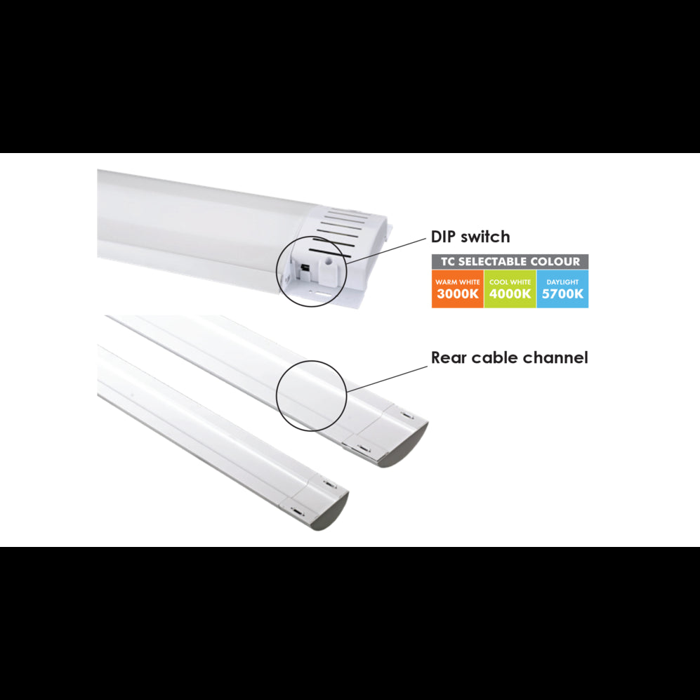 SAL Blade SL9709 TC 25/50W LED Low Profile Batten with Selectable CCT