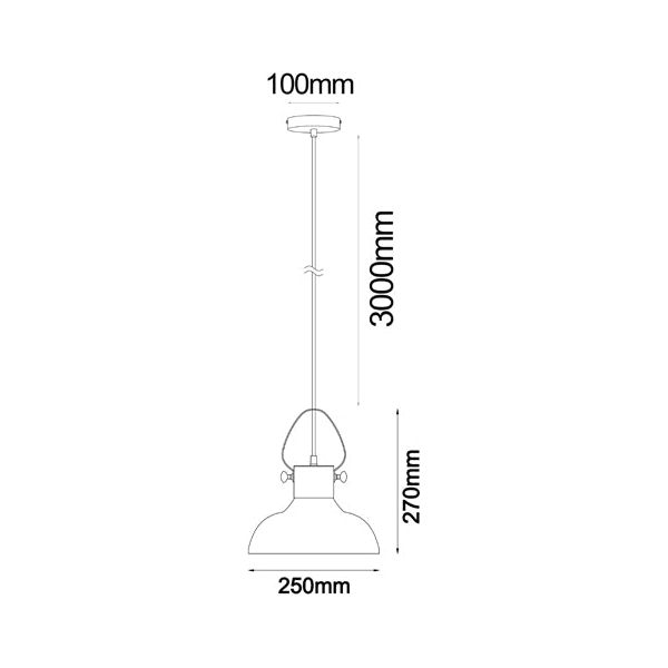 CLA Fumoso Copper Plate with Smoke Glass Flat Top Pendant