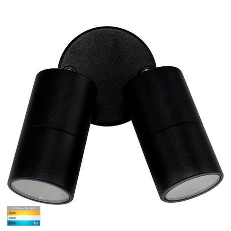 Clearance - Havit HV1327MR16T Tivah Black TRI Colour Double Adjustable Wall Pillar Lights