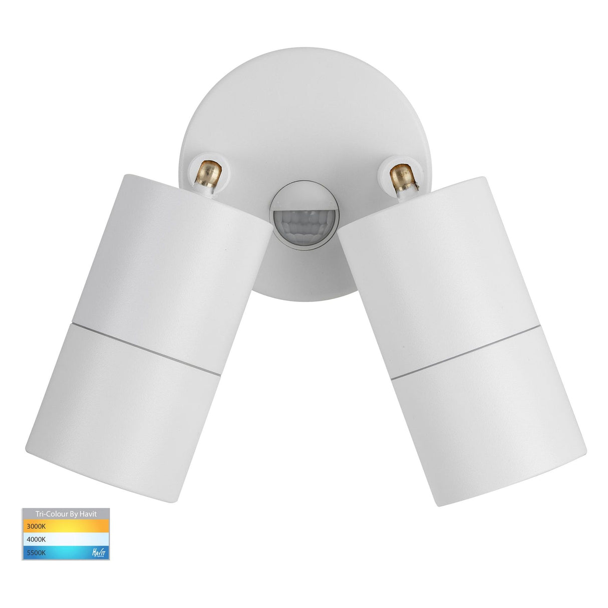 Havit HV1335T-PIR HV1336T-PIR Tivah Aluminium White TRI Colour Double Adjustable Spot Lights with Sensor
