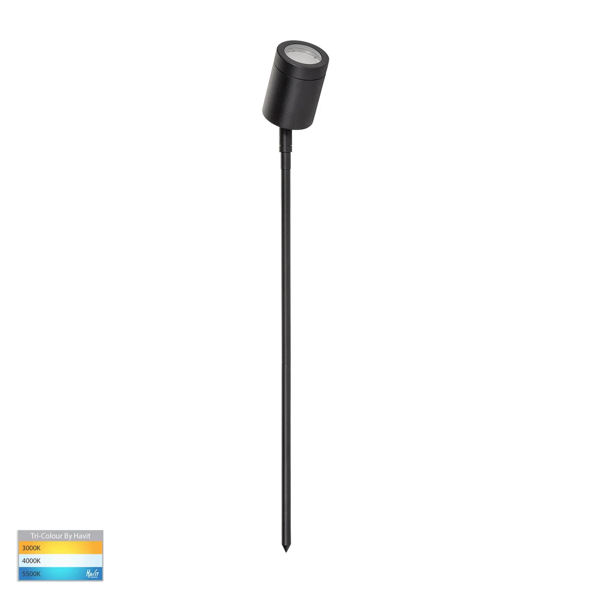Havit HV1401T-BLK Pointe 316 Stainless Steel Black TRI Colour LED Garden Spike Light