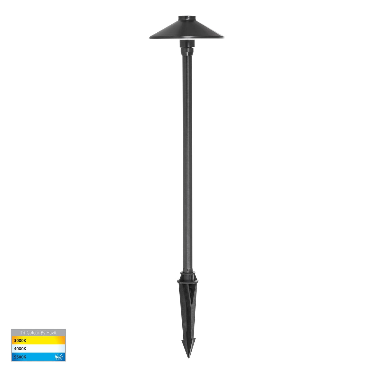 Havit HV1452T-AB Polari Antique Brass 3w LED Garden Spike Light