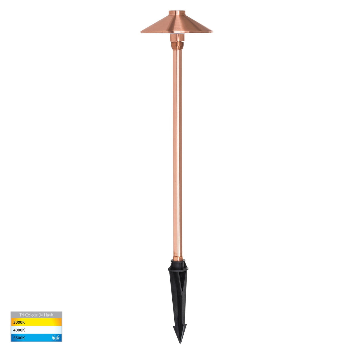 Havit HV1452T-CP Polari Solid Copper 3w LED Garden Spike Light