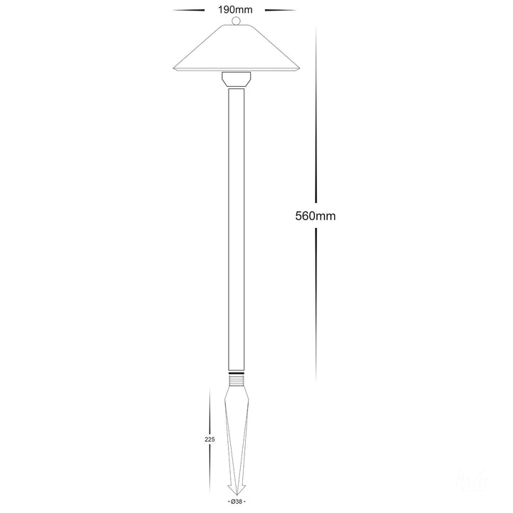 Havit HV1455T Forn Antique Brass 3.2w LED Garden Spike Lights