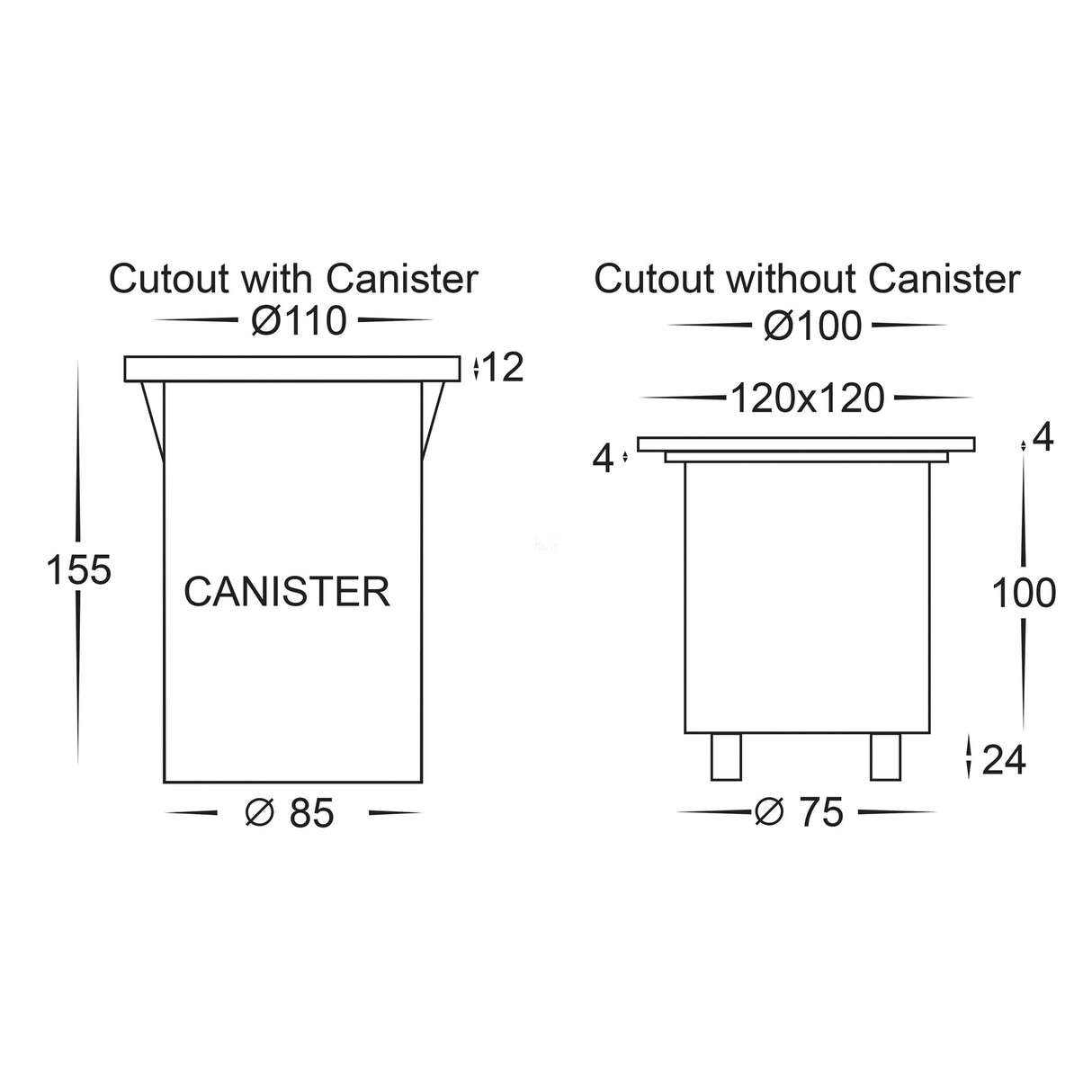 Havit HV1701RGBW Metro Square 316 Stainless Steel RGBW Inground Light