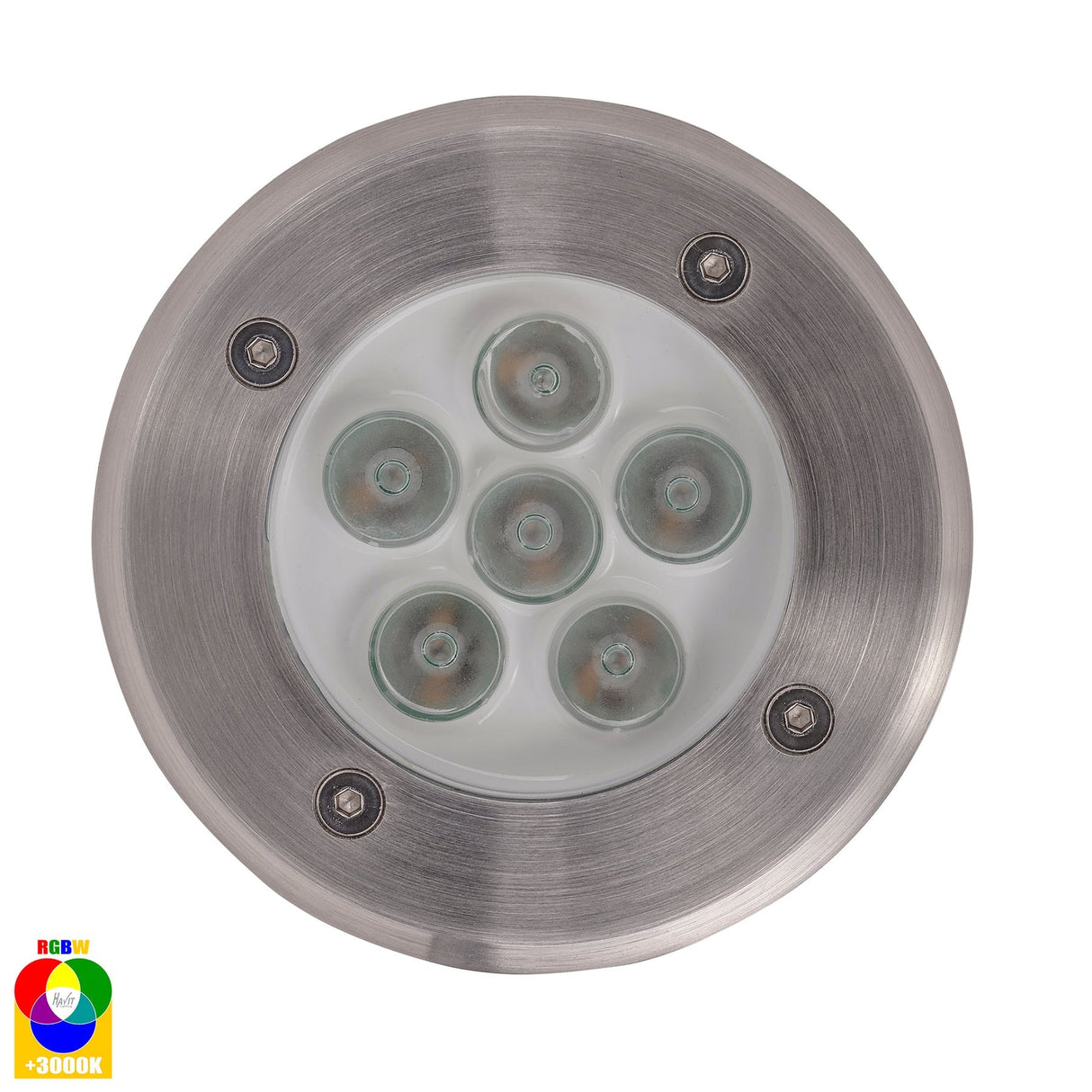 Havit HV1801RGBW Metro Round 316 Stainless Steel RGBW Inground Lights