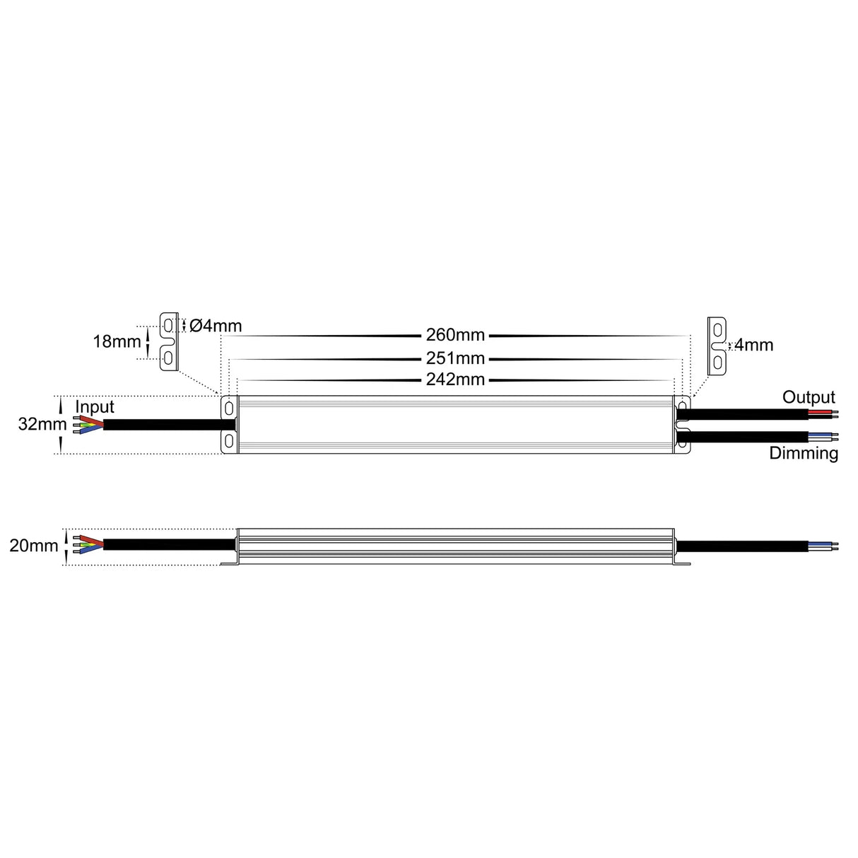 Havit HV9661-30W 30W Triac + 0-1/10v Dimmable LED Driver