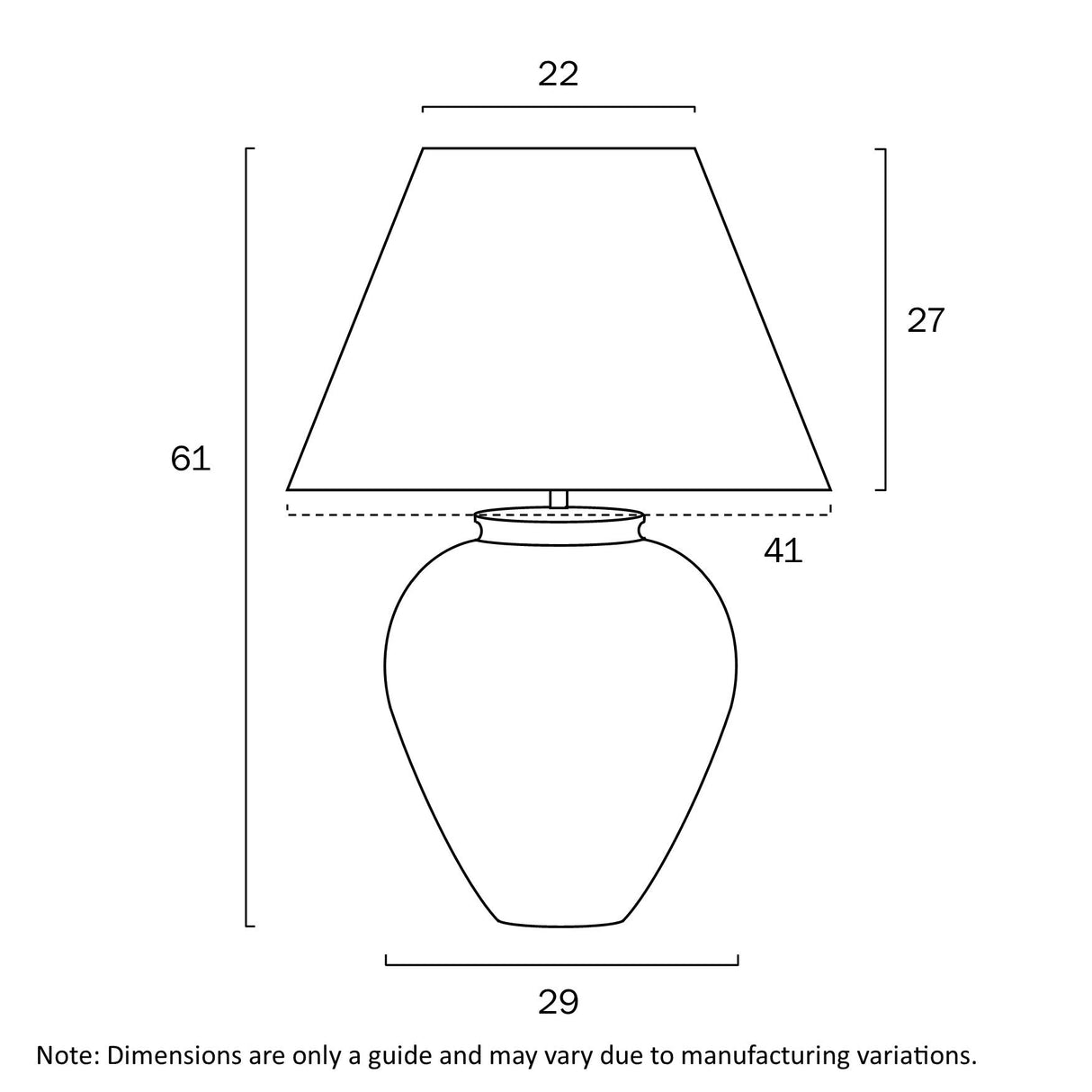 Telbix Jamie Ceramic Table Lamp