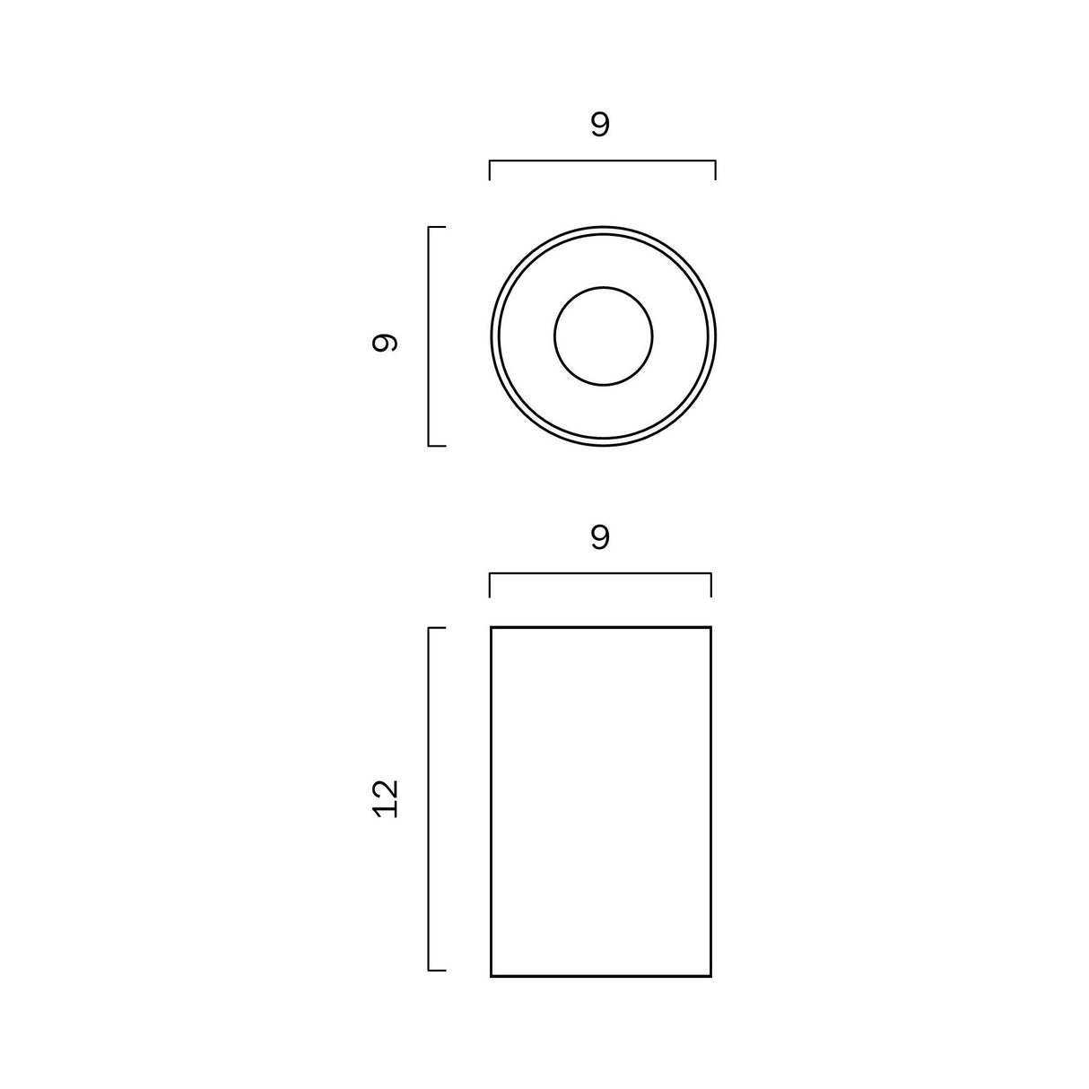 Telbix Keon Surface Mounted 10W Dimmable LED Downlight