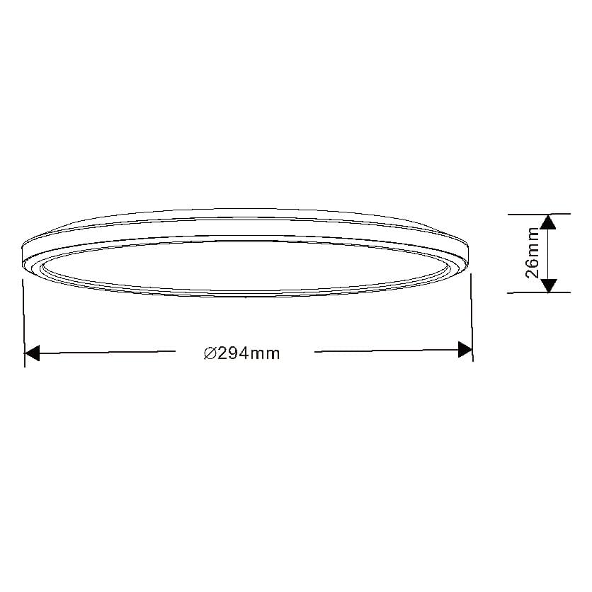 SAL KINGSTON SL2115/TCD Super Low Profile Dimmable LED Oyster