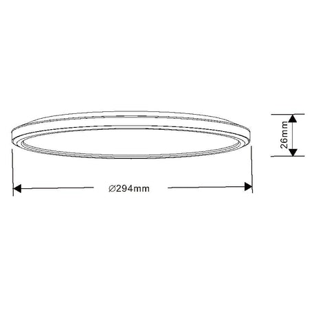 SAL KINGSTON SL2115/TCD Super Low Profile Dimmable LED Oyster