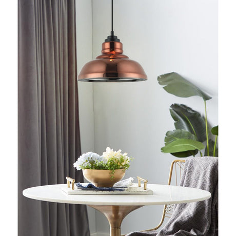 CLA Lamina Copper Coloured Glass Pendant Lights