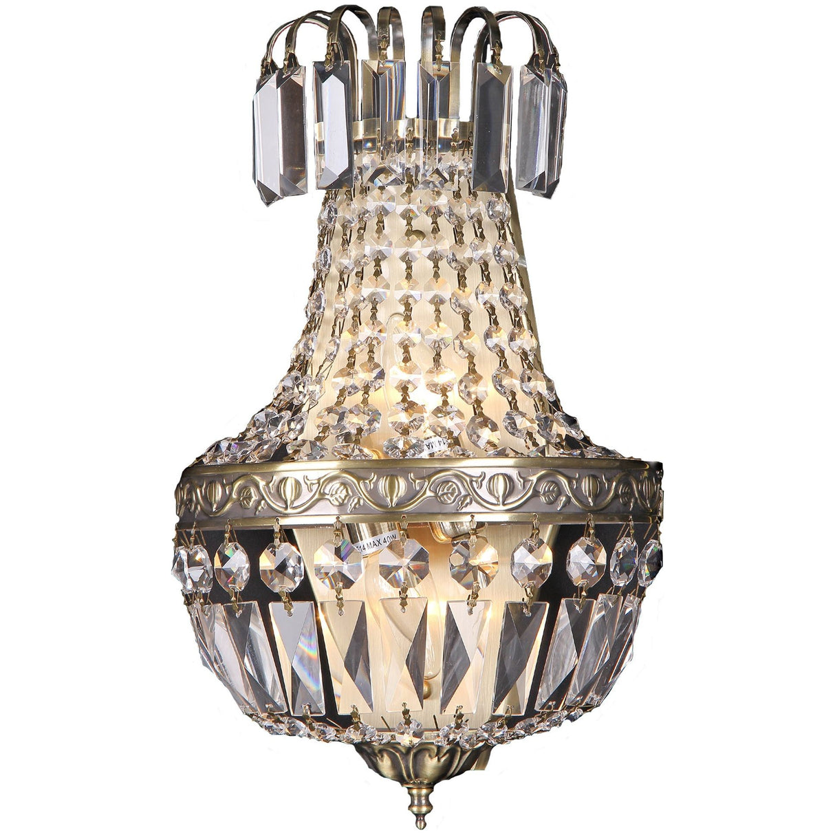 Lighting Inspiration Le Pavillon 2Lt Wall Bracket  Antique Brass