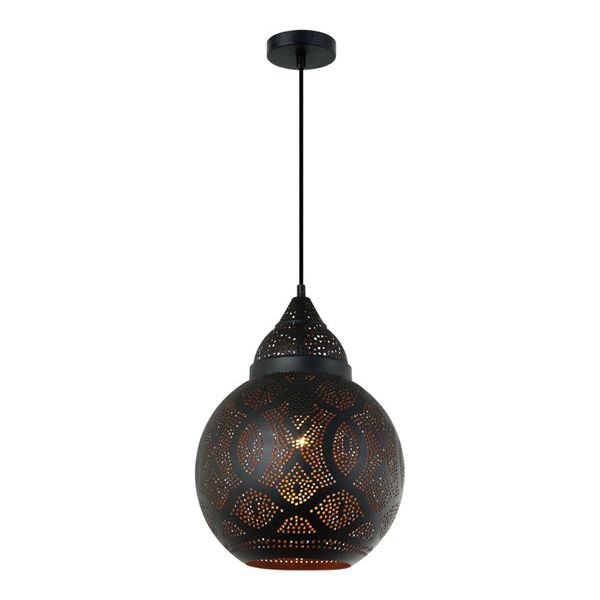 CLA MARRAKESH Black Shade with Gold Interior Pendant Lights