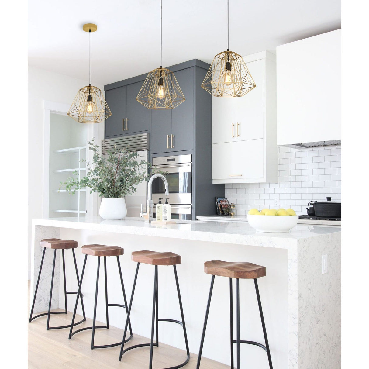 CLA MARTE Interior Iron Cage Pendant Lights