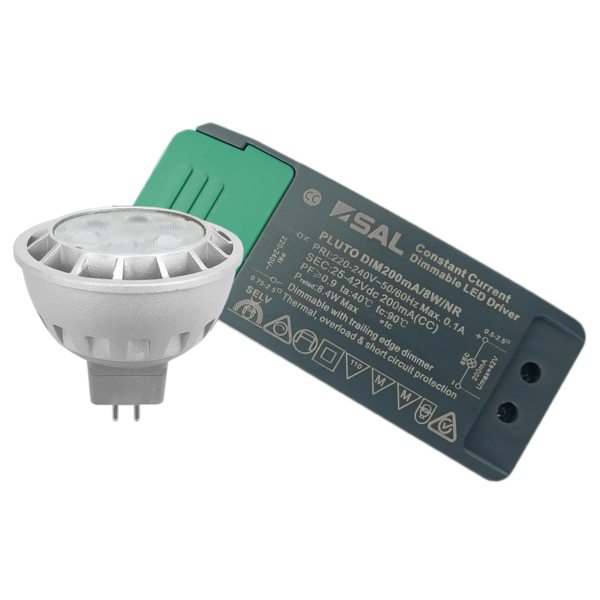 SAL LED MR16CC7KIT/WW 7W Dimmable MR16 with Driver Kit
