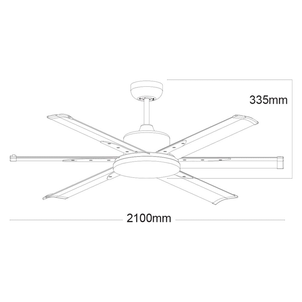 Martec Albatross 84″ DC Ceiling Fan With Remote
