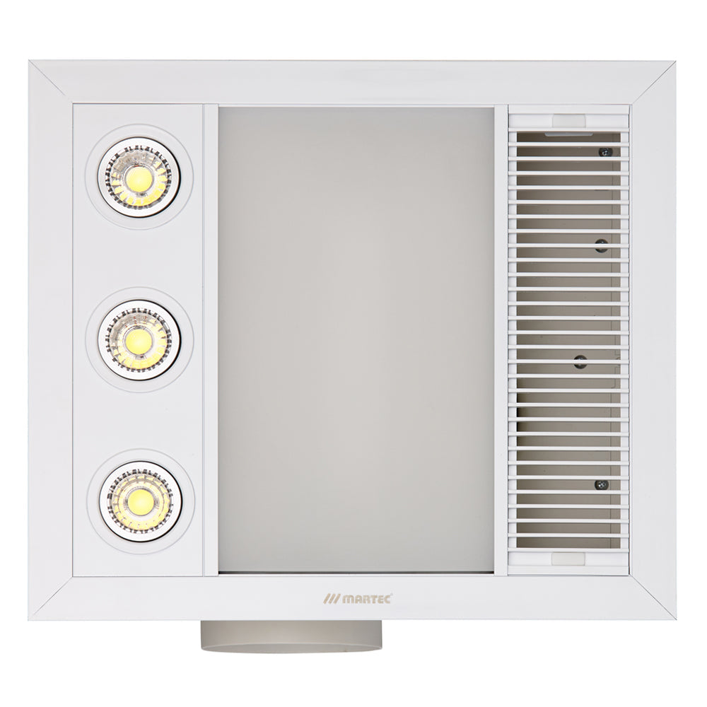 Martec Linear Mini 3 in 1 Bathroom Heater With Exhaust Fan And LED Lights