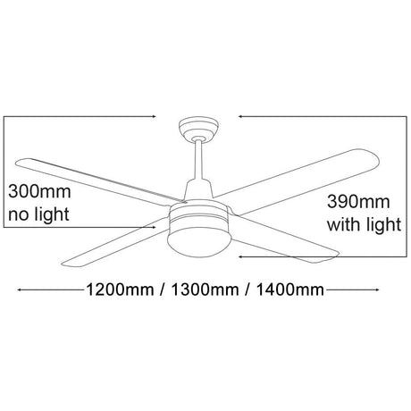 Martec Precision 316 Stainless Steel Ceiling Fan