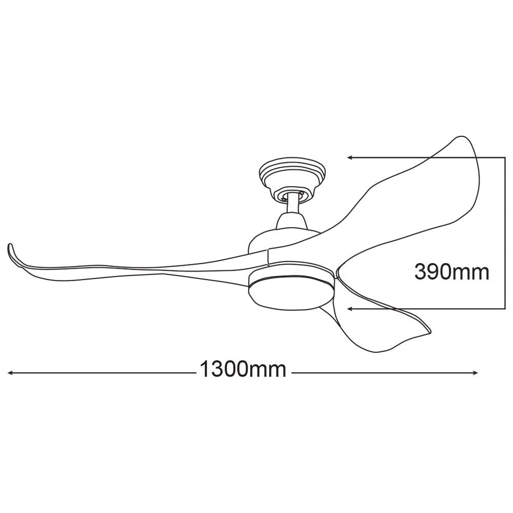 Martec Scorpion 52″ DC Ceiling Fan With 20W CCT LED Light and Remote