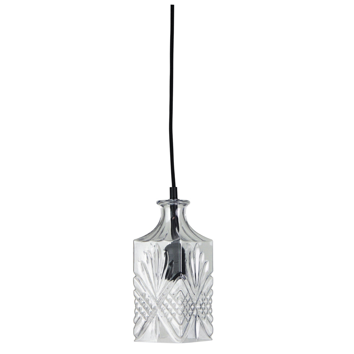 Oriel Lighting DECANT 4 Retro Vintage Cut Glass Pendant