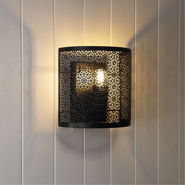 Oriel BASTIA Laser Cut Metal Wall Mounted Light