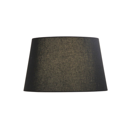 Oriel 43cm Black Floor Lamp Shade in Linen Fabric
