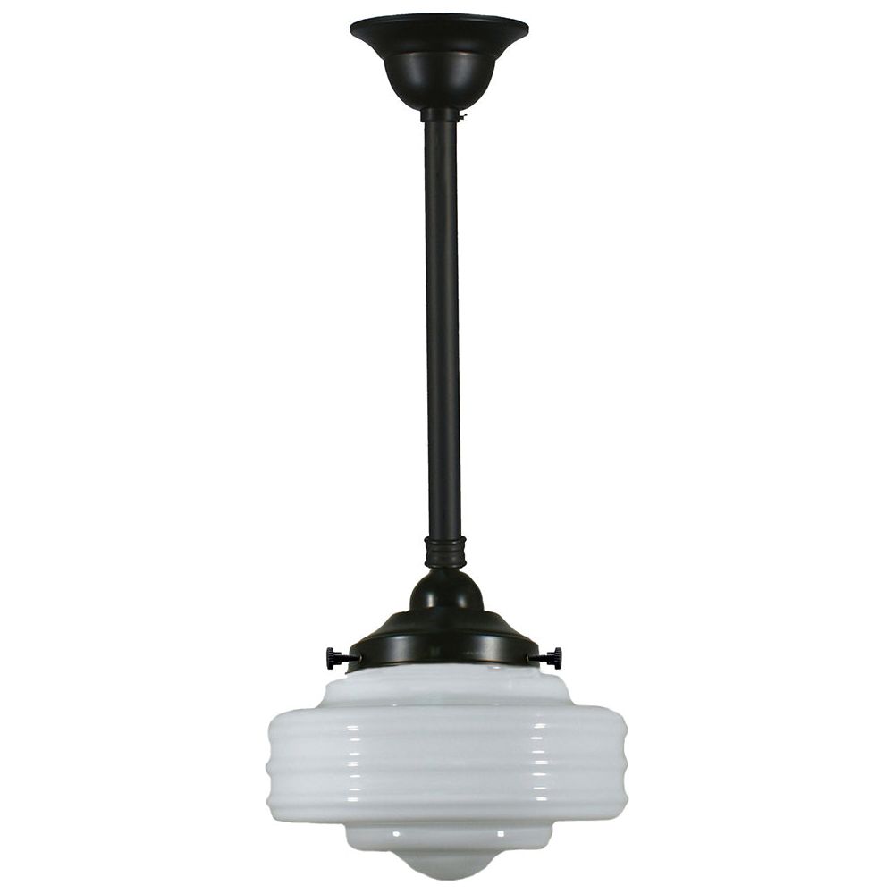 Lighting Inspiration Detroit Opal Rod Pendant 3/4'' Half Meter Patina Black