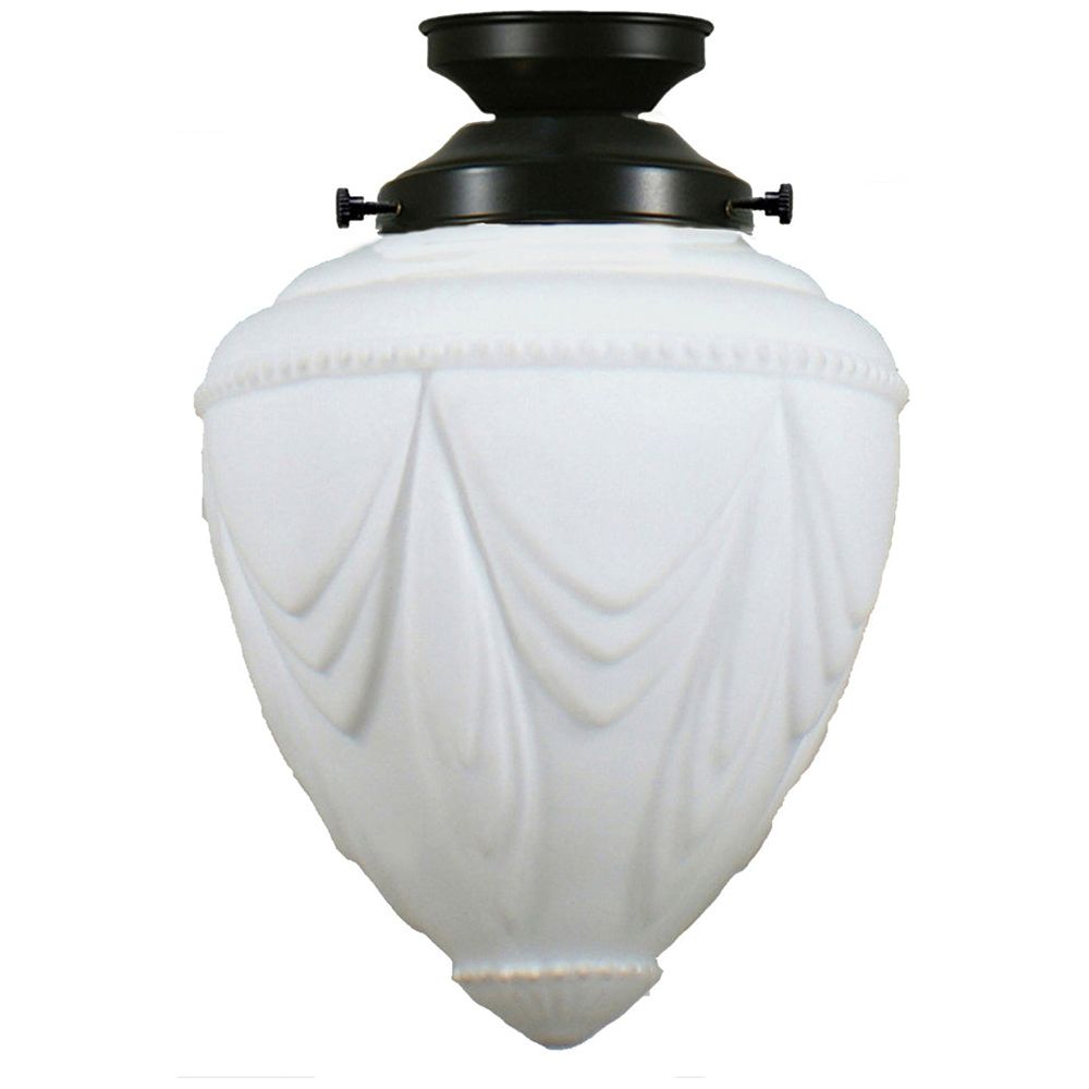 Lighting Inspiration Empire Opal Matt Batten Fix Light Patina Black