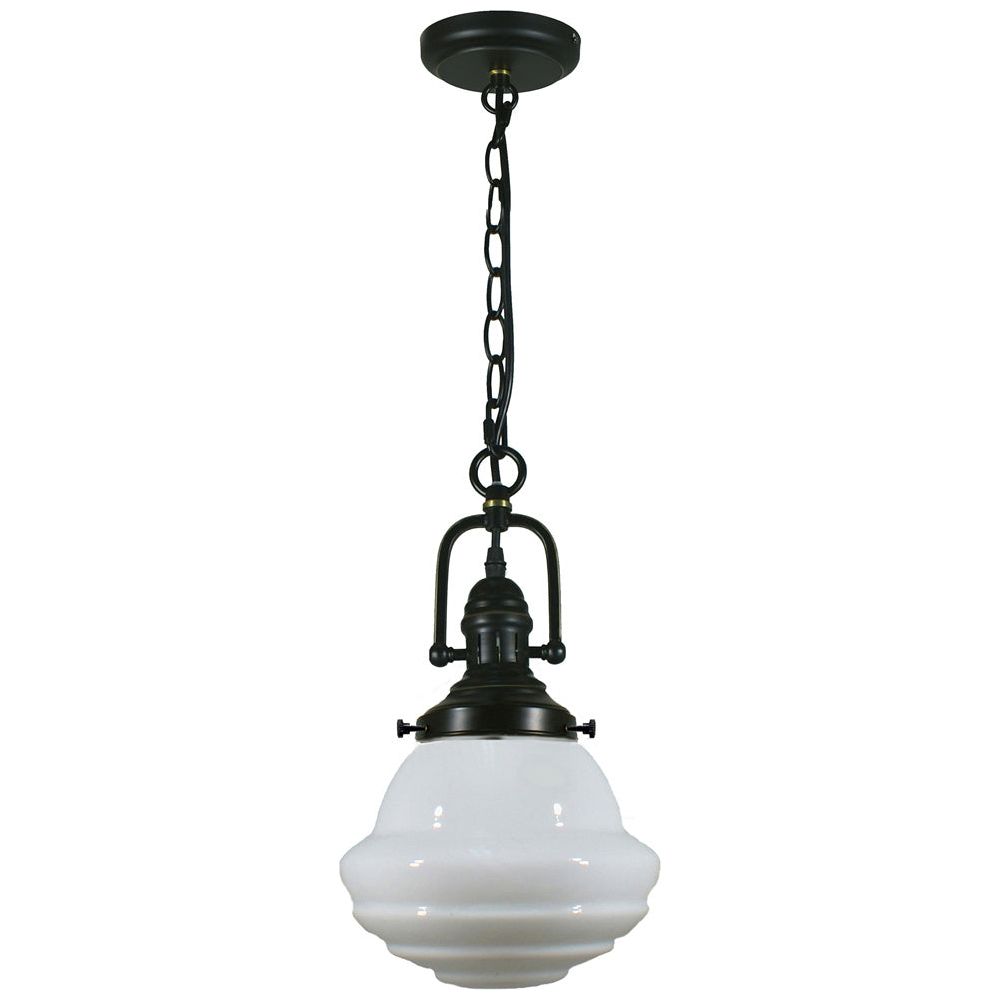 Lighting Inspiration Paramount Parkville 9'' 1Lt Pendant Black Flex Patina Black