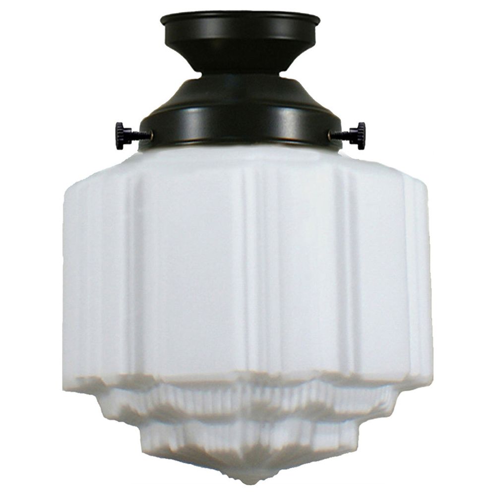Lighting Inspiration St Kilda Opal Matt Batten Fix Light Patina Black
