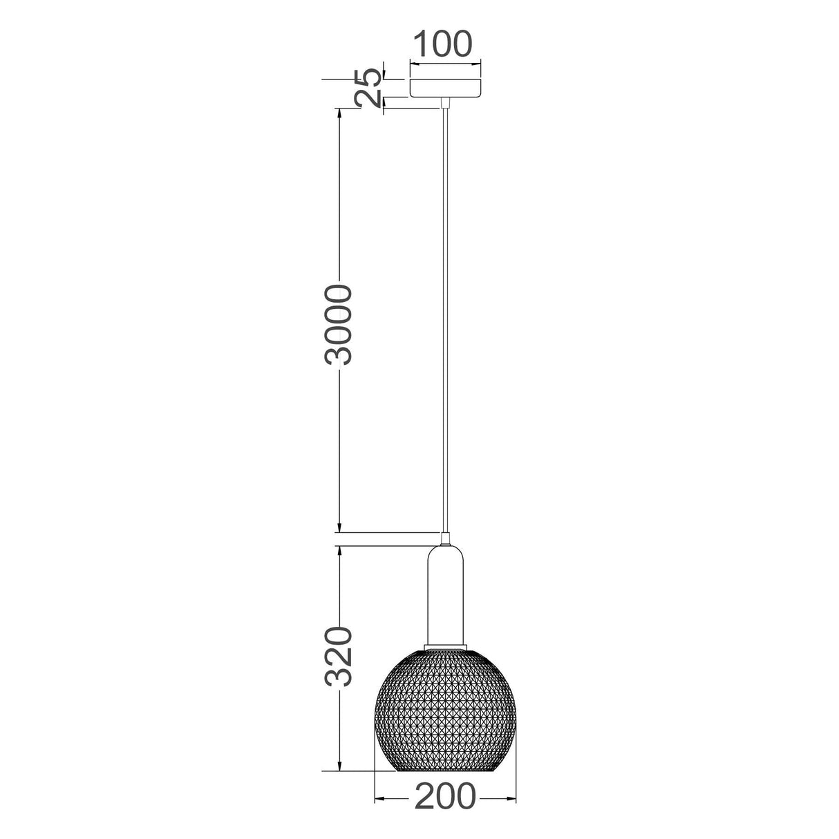 CLA Pelota Interior Wine Glass Segmented Glass Pendant Lights