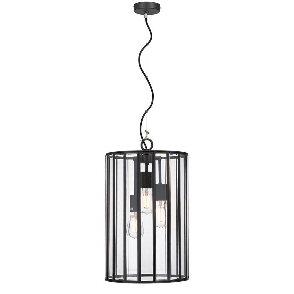 Telbix Pratt Pendant Black