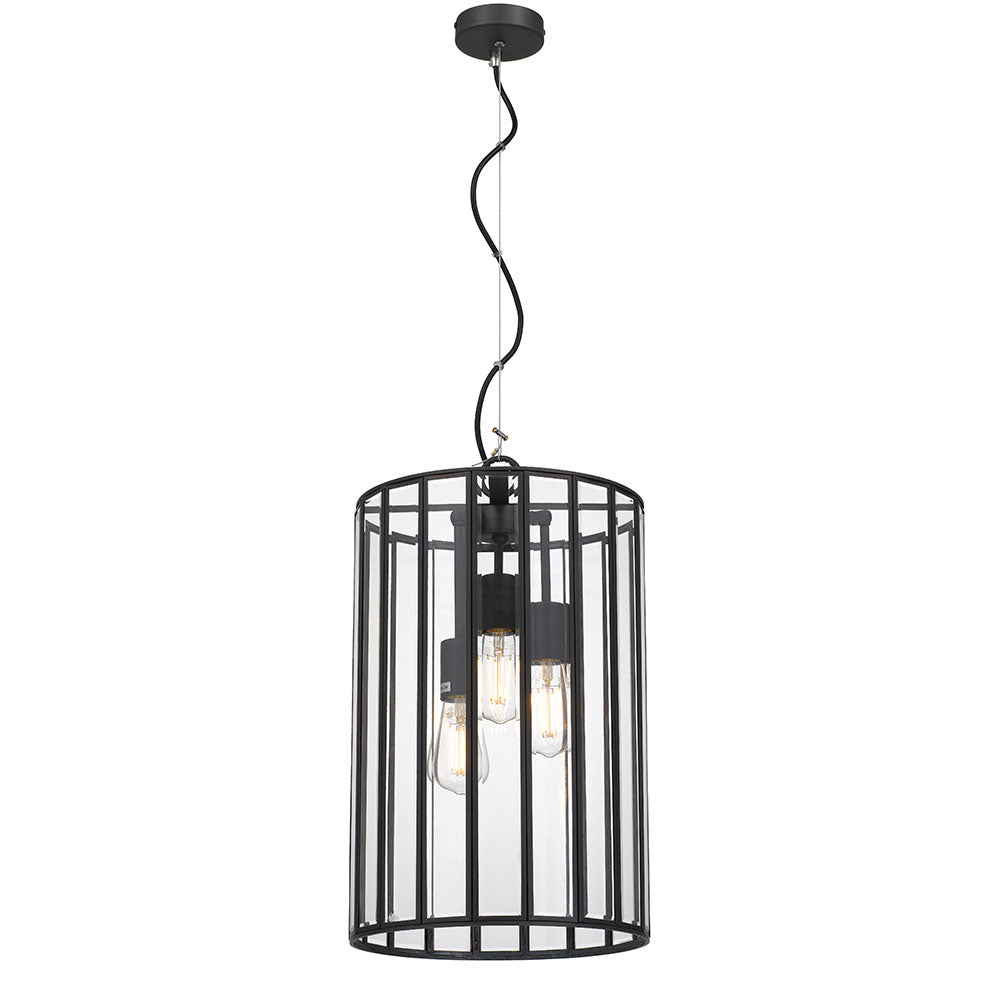 Telbix Pratt Pendant Black