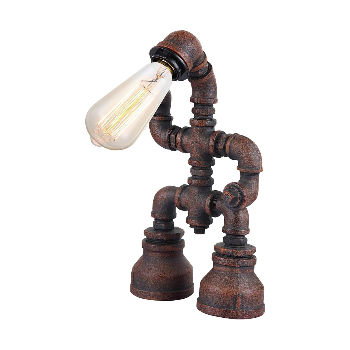CLA PUNK Aged Iron Pipe Table Lamp