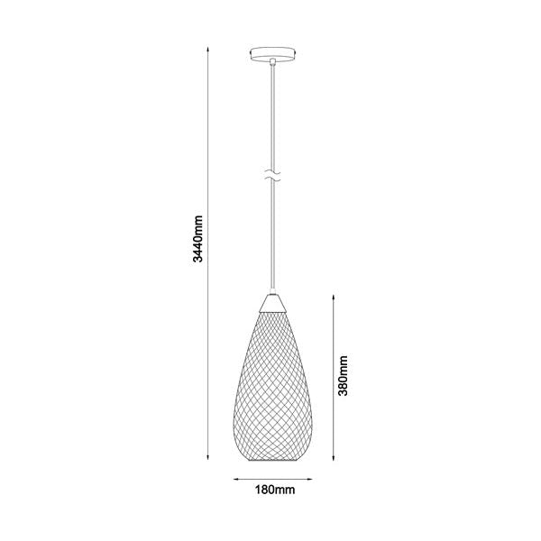 CLA Rictus Glass with Quadrilateral Segments Pendant Lights