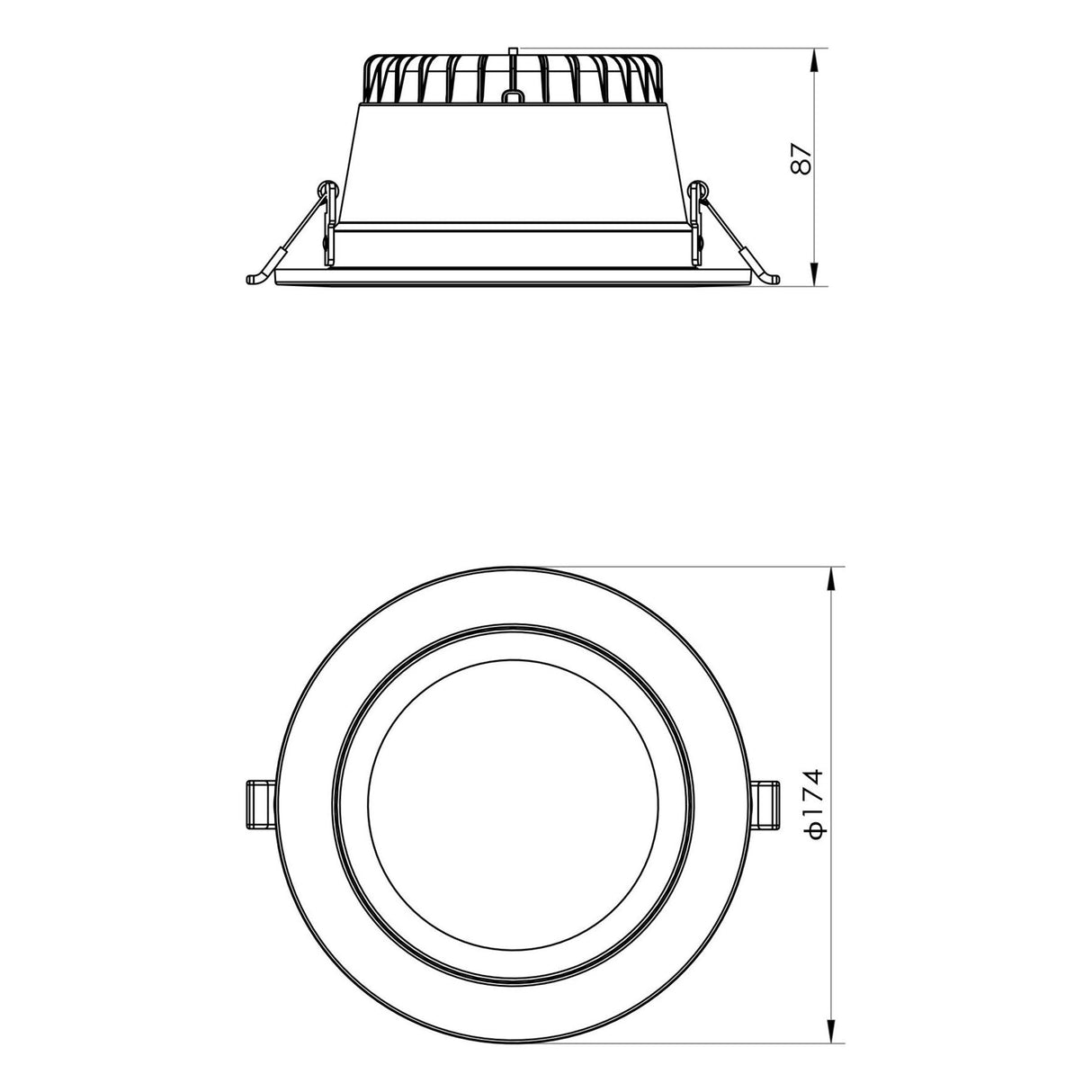 SAL RENMARK S9082D 14/20W Dimmable IP44 LED Downlight