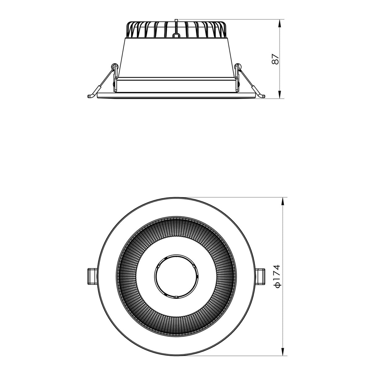 SAL RENMARK S9082R 14/20W Dimmable IP44 LED Downlight
