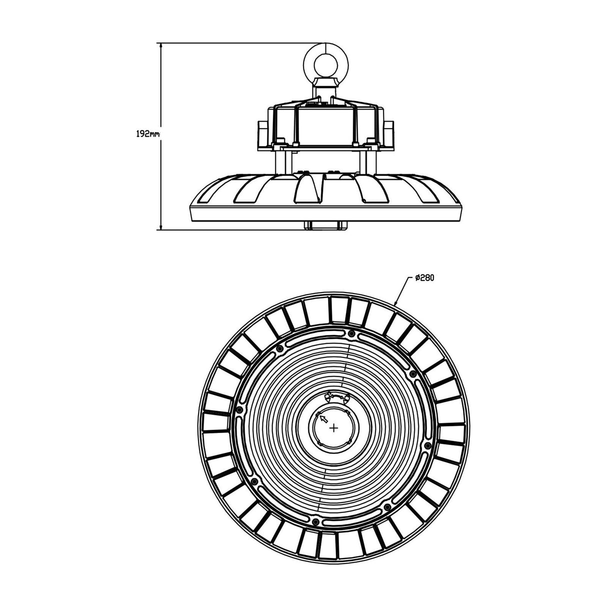 SAL UFO Dimmable LED Highbay SHB23MP150TC 80/120/150