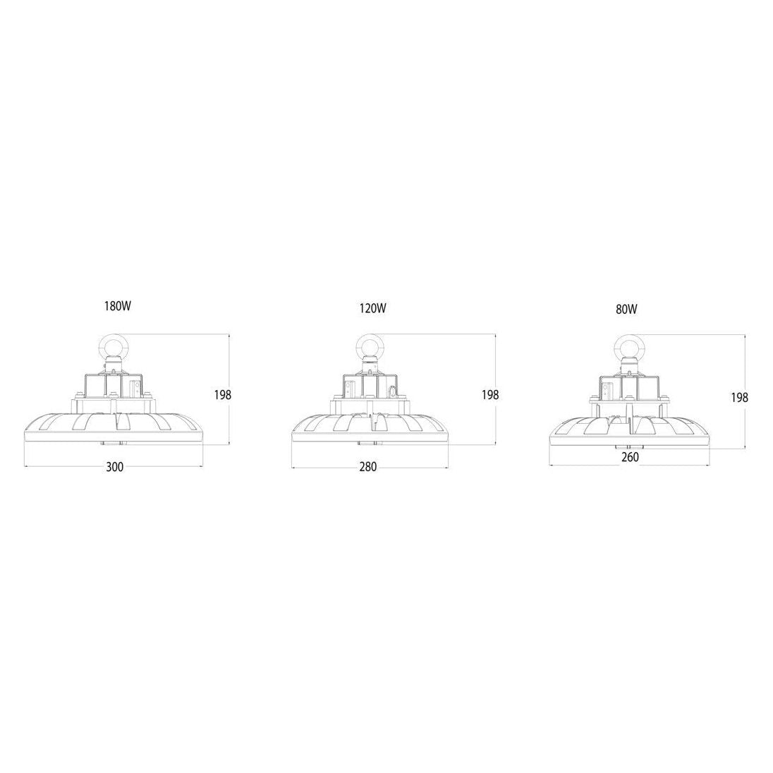 SAL UFO SHB23SE 80/180W Multi-purpose LED Highbay