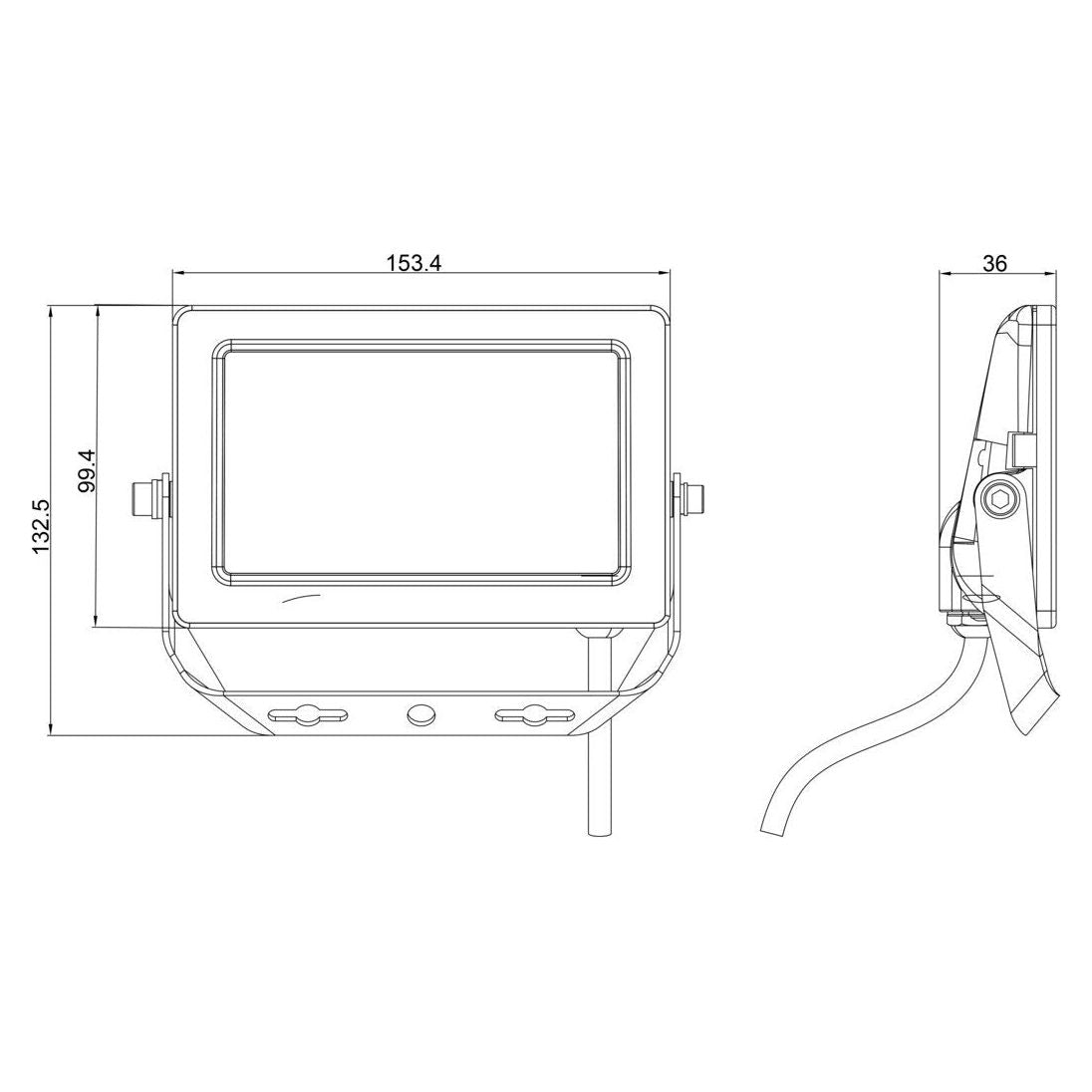 SAL STARPAD II SE7071TC IP65 LED Floodlight Tri-colour