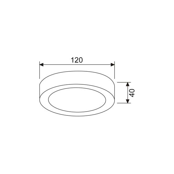 CLA SURFACETRI Round LED Dimmable Tri-CCT Surface Mounted Oyster Lights