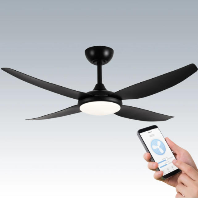 Brillant AMARI SMART 52in 4-Blade DC Ceiling Fan with LED CCT Light