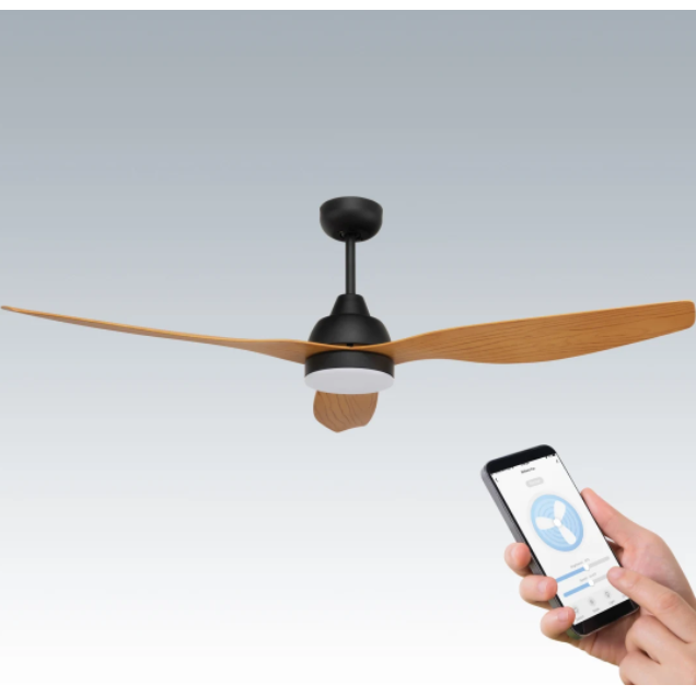 Brillant ABAHAMA Smart WiFi 52in DC Ceiling Fan with Light