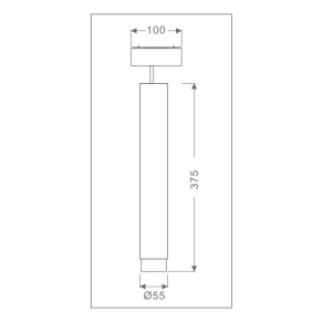 3A Lighting Magnetic LED 10W Track Suspened Pendant Light 601241