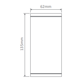 Domus ALPHA-SM Surface Mount Exterior Downlight GU10 LED 6W 240V IP65 Anodised Aluminium