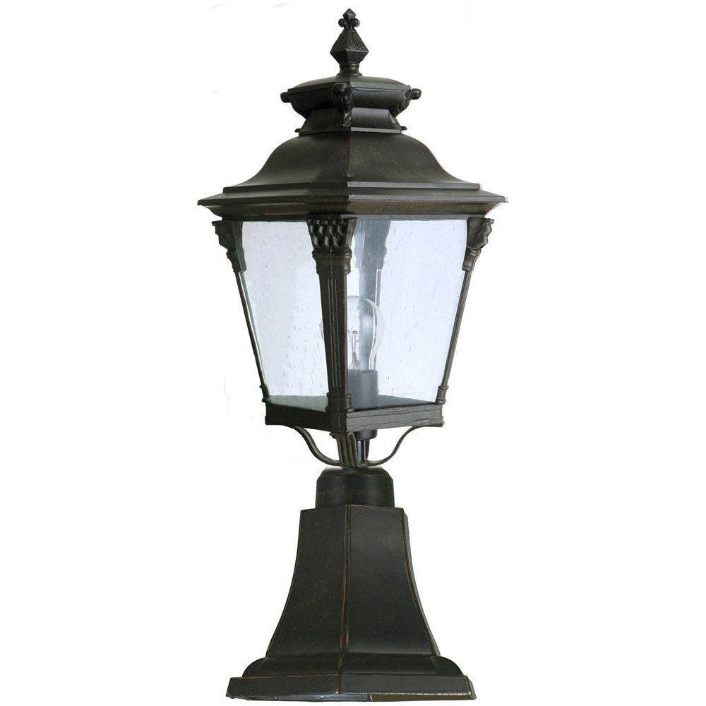 Lighting Inspiration Transit Medium Pillar Mount Antique Bronze