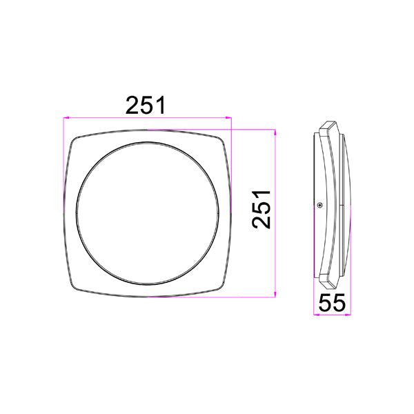 CLA ULAN Exterior LED Wall / Ceiling Lights IP65