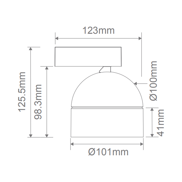 Domus MOON 6/9W 240V TRIO WALL LIGHT TUBE
