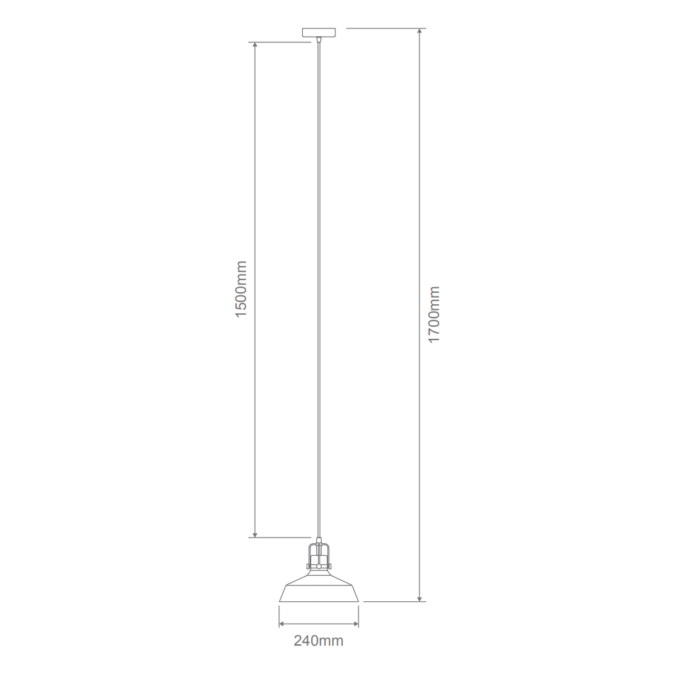 Domus HOIST/GLASS 1XE27 PENDANT
